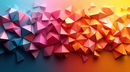 Obraz premium abstract 3d render modern geometric background desig