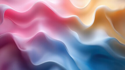 Fototapeta premium abstract 3d render pastel colored background design with curved line