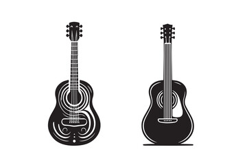 Fototapeta premium Guitar Acoustic Design silhouette Illustration