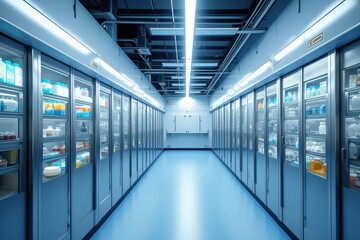 Fototapeta premium State-of-the-Art Laboratory Storage Solutions for Efficient Research and Experimentation