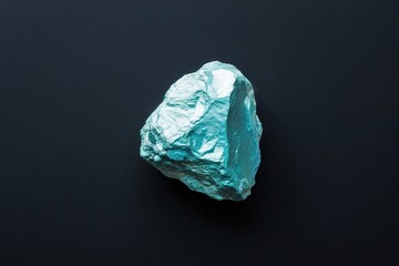 Natural Lithium Mineral on Dark Background Highlighting Sustainable Technology and Future Market Opportunities