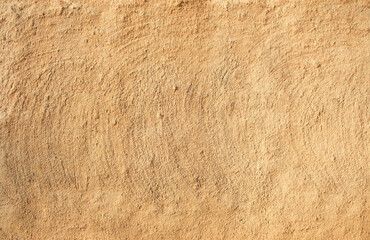 Clay texture wall background, front view.