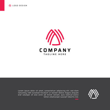 Abstract Creative monoline logo design