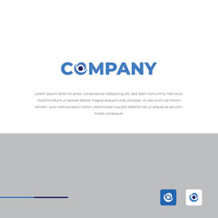 Circle Swoosh Vector Logo Letter O Design
