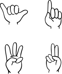 Design elements of hand gestures