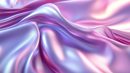 Fototapeta premium Soft pink and purple silk fabric flowing gracefully in light