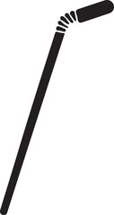 Straw plastic icon silhouette vector style with white background, Straw plastic