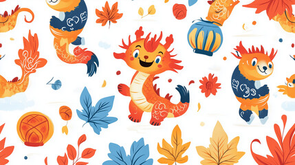 Chinese new year pattern 