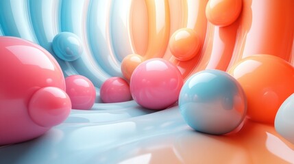 Naklejka premium abstract geometric background 3d render composition of geometric shape