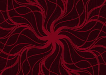 Fototapeta premium Red fire dark mandala blaze hot art flower background