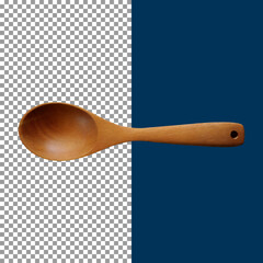 Handcrafted Wooden Scoop for Kitchen and Cooking Essentials on transparent background, png, psd

