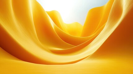 Obraz premium abstract minimalist animation yellow rotating shapes 3d render seamless looped vide