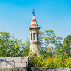 Far view of a monument in chapultepec