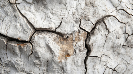 Fototapeta premium The ground has cracks in the top view for the background or graphic design