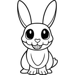 creepy yet cute undead rabbit