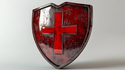 shield with red cross