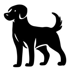 dog silhouette illustration 