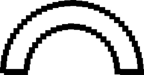geometric shape pixel. Elements for design