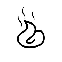 Obraz premium feces icon