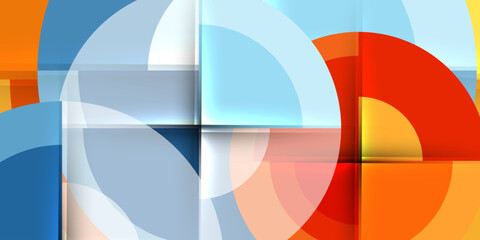 Target circle geometric abstract shapes. Vector Illustration For Wallpaper, Banner, Background, Card, Book Illustration, landing page