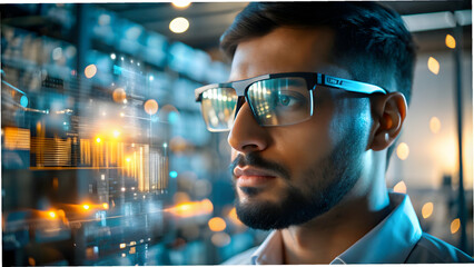 Close Up Portrait Logistics Analyst Analyzing Financial Tools Calculator Tablet Marginal Cost Logistics Concept