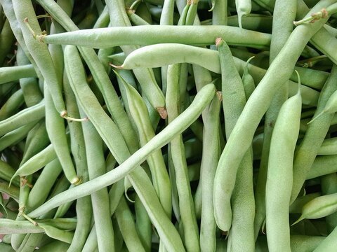 Beans bendi. sold in the market