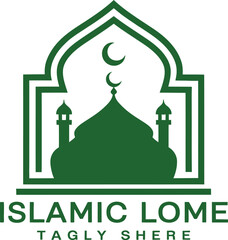 Islamic Mosque Logo silhouette  Vector