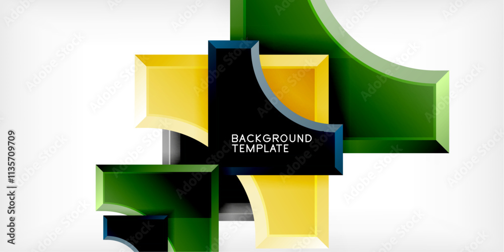 Aufkleber Geometric design abstract background - circles and triangles