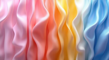 Obraz premium abstract vertical animation pastel colored background with rotating lines seamless looped video 3d rende