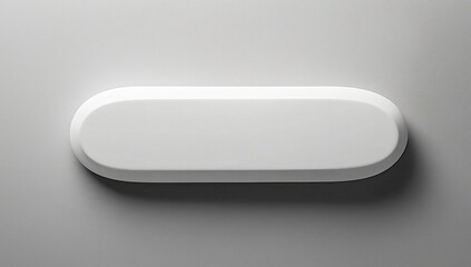 Oval White Wall Mounted Shelf Minimalist Home Decor Modern Design