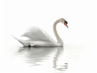 Fototapeta premium Elegant Swan in Water