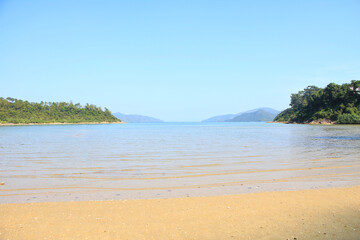 Quiet Beach in Ma On Shan, Hong Kong