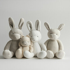 easter bunny with eggs
