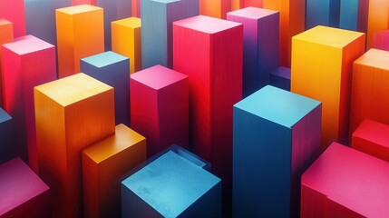 Obraz premium colorful geometric structure 3d rende