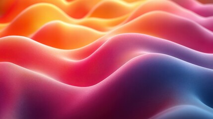 Obraz premium colorful wavy shape 3d rende