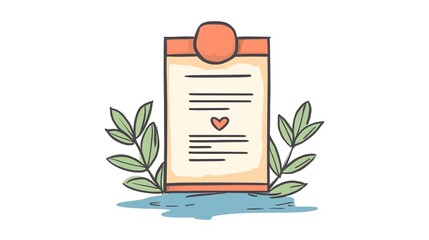 Hand-Drawn Icon Certificate