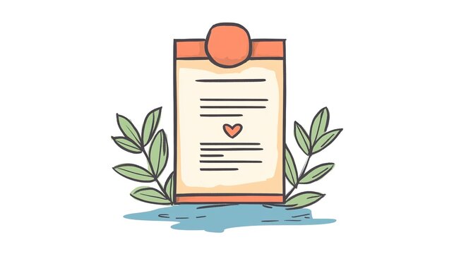 Hand-Drawn Icon Certificate