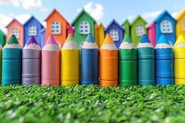 Education-themed infographic with statistics