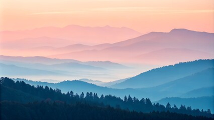 Fototapeta premium sunrise in the mountains