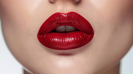 Fototapeta premium close up lips of woman