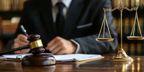 A general counsel presenting legal advice during a company meeting.