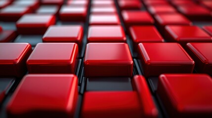 Obraz premium red cubes 3d rende