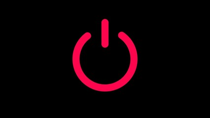 power button with green light eps10 vector illustration. Glowing green power on button