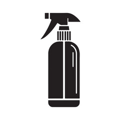 Spray Bottle silhouette vector illustration