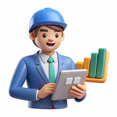 Macro Portrait of Logistics Analyst Working on Spreadsheet with Detailed Data for Marginal Cost Analysis and Copy Space