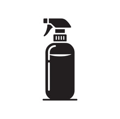 Spray Bottle silhouette vector illustration
