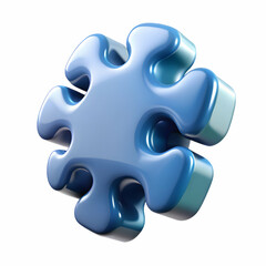 Obraz premium Glossy Abstract Puzzle Background Symbolizing Complexity and Teamwork with Copy Space for Text and Branding