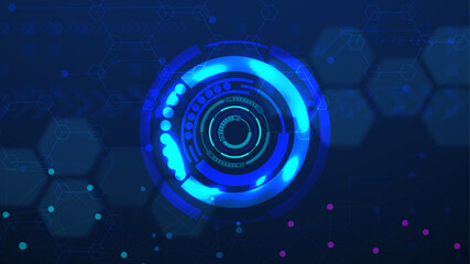 concept vector surface grid hexagonal tile and mosaic background. vector illustration geometry science and technology cover web honeycomb Hexagon Vector Abstract Geometric Technology Background