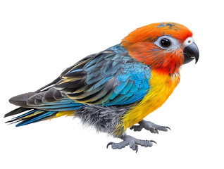 Colorful parrot portrait exotic location animal photography bright environment close-up view