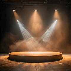 spotlight on stage